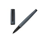 BOSS Stylo roller en aluminium gris à motif gravé effet treillis - Style Rollerball pen Arche Pattern Grey, 58837089 Gris pcs.
