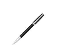 BOSS Stylo roller en laque noire brillante avec anneau à logo - Style Rollerball pen Gear Icon Black, 58109486 Noir pcs.