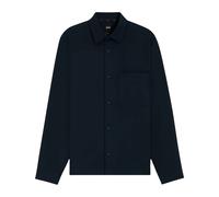 Boss - Surchemise coupe décontractée en sergé technique stretch - Homme - Chemises - Bleu - Taille: M