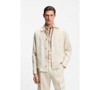 BOSS Surchemise coupe décontractée en twill de lin italien - Style H-CAI-K-3P-262, 50561615 Beige clair XXXL