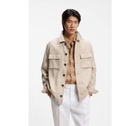 BOSS Surchemise Regular Fit en laine vierge, soie et lin - Style L-Corvin-2PP-251, 50560865 Beige 56