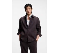 BOSS Surchemise Relaxed en lin technique lavable - Style P-Carper-Coach-WG261, 50561971 Marron foncé 52