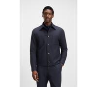 BOSS Surchemise Relaxed en tissu stretch performant lavable en machine - Style P-Craig-WG-253, 50546059 Bleu foncé 46