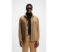 BOSS Surchemise Relaxed en tissu stretch - Style C-Carper-OS-253F, 50544483 Beige 48