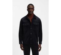 BOSS Surchemise Relaxed en velours côtelé stretch - Style C-Carper-OS-WG-264, 50572002 Bleu foncé 58