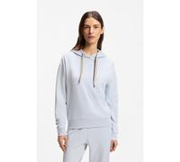 BOSS Sweat à capuche avec logo et cordons à rayures emblématiques - Style CP Stripe_Hoodie, 50524760 bleu clair S
