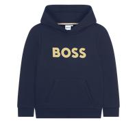 Boss - Sweat À Capuche - Bleu Cargo - Garçon - 14 Ans
