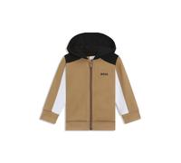 BOSS Sweat à capuche color block en polaire de coton mélangé pour enfant - Style J52447/26902A, J52447 Marron 94