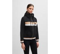 BOSS Sweat à capuche d’équitation en coton stretch italien avec fermeture éclair - Style RIVA ZIP HOODIE, B5W1206 Noir XL