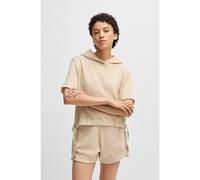 BOSS Sweat à capuche en coton mélangé à la structure gaufrée - Style C_Emiro, 50536858 Beige clair S