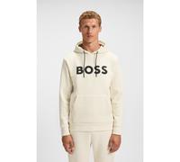 BOSS Sweat à capuche en coton mélangé avec logo moulé - Style Soody Zone, 50551457 Naturel XXXL