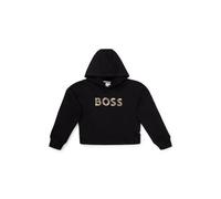 BOSS Sweat à capuche en coton mélangé pour enfant, avec logo - Style J15493/09B08A, J15493 Noir 102