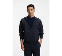 BOSS Sweat à capuche en laine mélangée avec des détails en alcantara haut de gamme - Style L-Sovell 143, 50569908 Bleu foncé XL