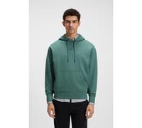 BOSS Sweat à capuche en molleton de coton avec logo contrastant - Style WeSmallhood, 50514530 Vert S