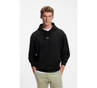 BOSS Sweat à capuche en molleton de coton avec logo imprimé - Style WeSmallhood, 50514530 Noir S