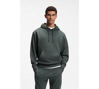 BOSS Sweat à capuche en molleton de coton avec logo imprimé - Style WeSmallhood, 50514530 Vert sombre M