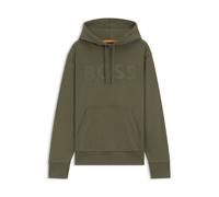 BOSS Sweat à capuche en molleton de coton avec logo oversize - Style Webasic_hood, 50523074 Olive L