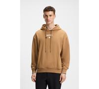 BOSS Sweat à capuche en molleton de coton avec motif artistique d’inspiration tennis - Style HOODIE BOSS OPEN 25, 50545708 Beige XXXL