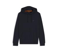 BOSS Sweat à capuche en molleton de coton avec patch logo - Style Wetalk, 50509314 Bleu foncé XS