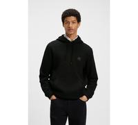 BOSS Sweat à capuche en molleton de coton avec patch logoté - Style Wetalk, 50509314 Noir 5XL