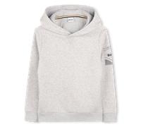 BOSS Sweat à capuche en polaire de coton mélangé à logo appliqué pour enfant - Style J52354/A3214A, J52354 Gris chiné 114