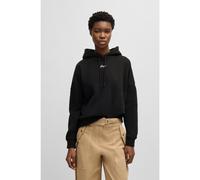 BOSS Sweat à capuche Oversize en molleton de coton avec logo manuscrit - Style C_Ehoody_s, 50547572 Noir S