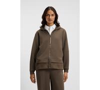 BOSS Sweat à capuche Regular zippé en mélange de matières - Style Edaree, 50548731 Marron L