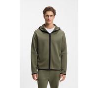 BOSS Sweat à capuche Relaxed en coton mélangé très doux - Style SW_Snug FZ Hood, 50554401 Olive S