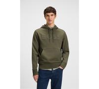 BOSS Sweat à capuche Relaxed en molleton de coton avec grand logo - Style Webasic_hood, 50523074 Olive XXXL