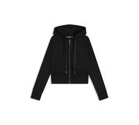 BOSS Sweat à capuche zippé avec bande monogramme - Style B Texture_Jacket H., 50545635 Noir XL