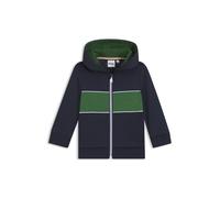 BOSS Sweat à capuche zippé avec logo brodé pour enfant - Style J50592/84903A, J50592 Bleu foncé 74