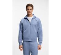 BOSS Sweat à capuche zippé en coton mélangé à détails passepoilés - Style SW_Join Saggy, 50553575 bleu clair XXL