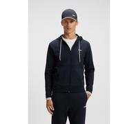 BOSS Sweat à capuche zippé en coton mélangé à rayures - Style FZ Hoodie Zone, 50542974 Bleu foncé XXL