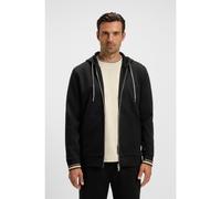 BOSS Sweat à capuche zippé en coton mélangé avec cordon de serrage à motif - Style C-Spence 109, 50543427 Noir XL