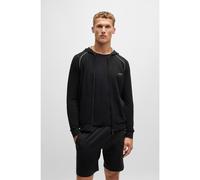 BOSS Sweat à capuche zippé en coton stretch avec logo brodé - Style Mix&Match Jacket H, 50515392 Noir XS