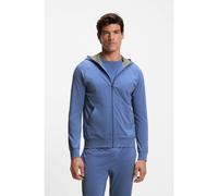 BOSS Sweat à capuche zippé en coton stretch avec passepoil contrastant - Style Mix&Match Jacket H, 50515313 Bleu M