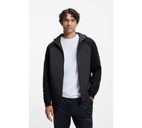 BOSS Sweat à capuche zippé en jacquard texturé ton sur ton - Style KN_Mirror HY, 50547502 Bleu foncé XL