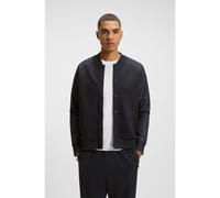 BOSS Sweat à carreaux boutonné sur le devant - Style FZ Bomber GL, 50543471 Bleu foncé S