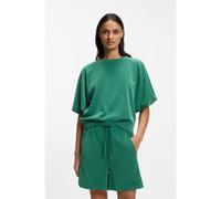 BOSS Sweat à coupe oversize avec manches ballon courtes - Style C_Etami, 50556383 Vert sombre S