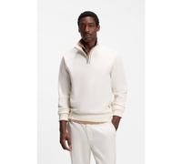 BOSS Sweat en coton à col montant - Style H-Sidney 80, 50565603 Naturel S