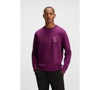 BOSS Sweat en coton stretch à logo en relief - Style Salbo, 50506119 Rouge sombre L