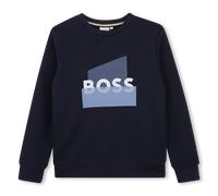 Boss - Sweat En Molleton - Bleu Cargo - Garçon - 6 Ans