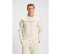 BOSS Sweat en molleton de coton à rayures emblématiques - Style Iconic Sweatshirt, 50545589 Blanc XXL