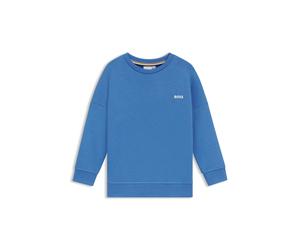 BOSS Sweat en molleton de coton mélangé à logo contrastant pour enfant - Style J52021/84B08A, J52021 Bleu 102