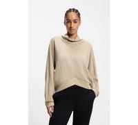 BOSS Sweat Loose à col montant drapé - Style Elesya, 50553771 Beige clair L