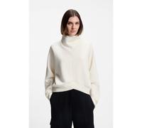 BOSS Sweat Loose à col montant drapé - Style Elesya, 50553771 Blanc XS
