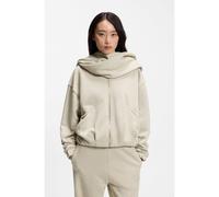 BOSS Sweat Loose zippé en jersey mélangé - Style C_Escarf, 50569001 Beige clair L