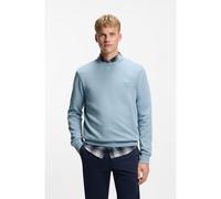 BOSS Sweat Regular en molleton de coton avec patch logoté - Style Westart, 50509323 bleu clair M