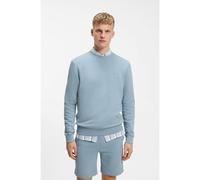 BOSS Sweat Regular en molleton de coton avec patch logoté - Style Westart, 50509323 bleu clair XXXL