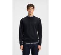 BOSS Sweat Regular en molleton de coton avec patch logoté - Style Westart, 50509323 Bleu foncé XXXL